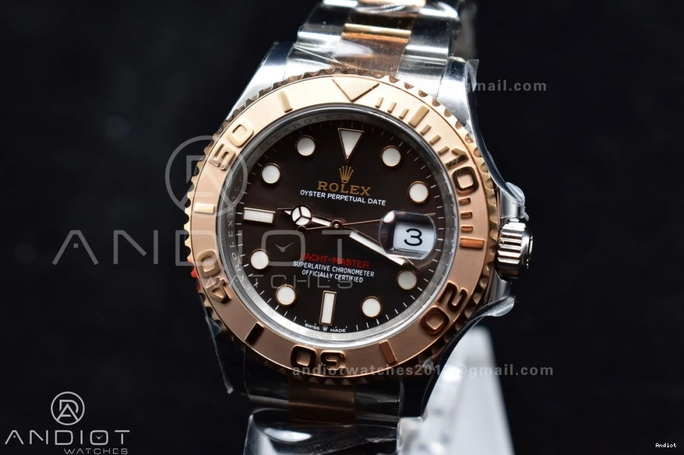 Dial Clean Plated 126621 Rose Gold Bracelet Brown 1:1 Yacht-Master Edition SS 904L Steel VR3235 On Best 1103